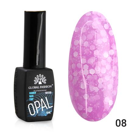 Каучуковая база Snow flakes Global Fashion 8 мл, 08