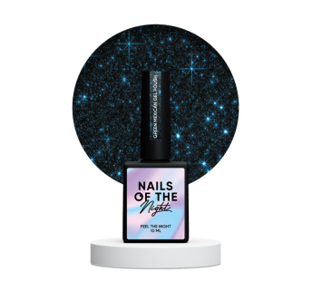 Гель-лак Nails Of The Night Green Mexican. темно-зеленый. светоотражающий. 10 мл (4822457620688)