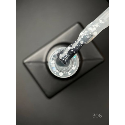 Кольорова база Marmalade base 306 Designer (9 мл.) - з білими конфетті