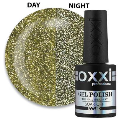 Гель-лак Oxxi Professional Disco Boom 001 салатовый светоотражающий 10 мл (2100994263745)