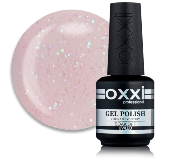 База камуфлирующая для гель-лака Oxxi Professional Sharm Cover Base Coat 005 прозрачно-розовый с бирюзовыми и розово-сиреневыми ши (2100994265640)