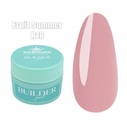 Builder Gel 55 мл., Designer (Моделюючий гель) R18 Fruit Summer