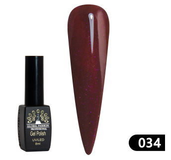 Гель лак BLACK ELITE 034, Global Fashion 8 мл