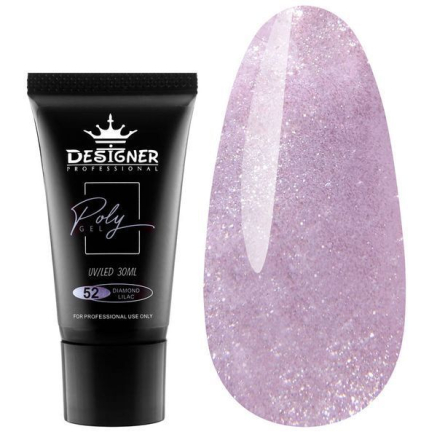 Полігель 30 мл Designer Diamond Lilac №52