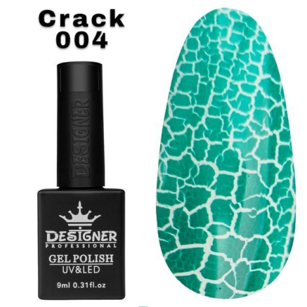 Гель лак Crack effect 004 Designer (9мл.) - з ефектом Кракелюра (утворює декоративні тріщини)