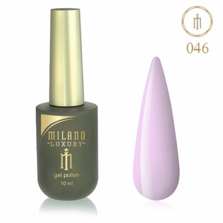 Гель лак MILANO LUXURY 10 мл № 046 (Очень бледный фиолетовый)