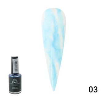 Акварельные капли Water color от Global Fashion 10 мл light-blue 03