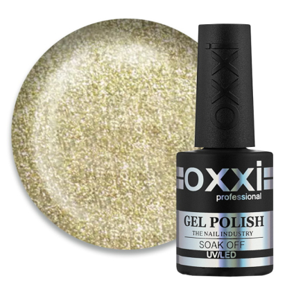 Гель-лак Oxxi Professional 094 золотистый с голографическими блестками. 10 мл (2000006199478)