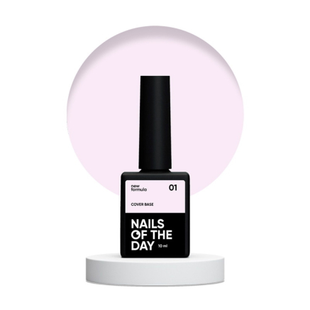 База камуфлирующая Nails Of The Day Cover Base New Formula 01 нежно-розовый 10 мл (4820388200009)