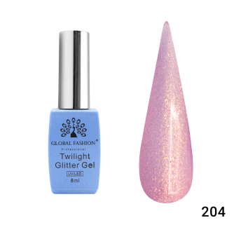 Гель лак Twilight Glitter 8 мл, 204