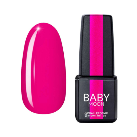 Гель-лак Baby Moon Dolce Rose 015 яскраво-рожевий з малиновим відливом. 6 мл (5908254000157)