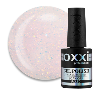 База камуфлирующая для гель-лака Oxxi Professional Sharm Cover Base Coat 004 прозрачно-розовый с персиковыми шиммерами. 10 мл (2100994298815)