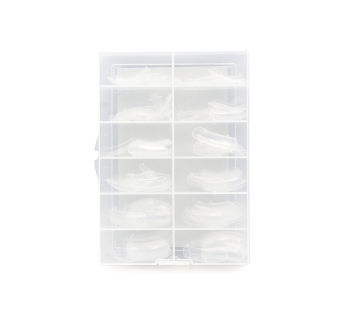 Верхние многоразовые формы арочный квадратNail Plastic Form System, 120 шт