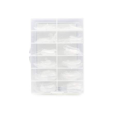 Верхні багаторазові форми арочний квадратNail Plastic Form System, 120 шт
