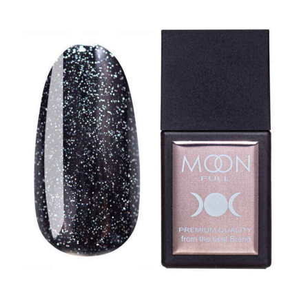 База кольорова Moon Full Amazing Color Base 3012. чорно-синій із шимером та дрібними блискітками. 12 мл (5905123017322)