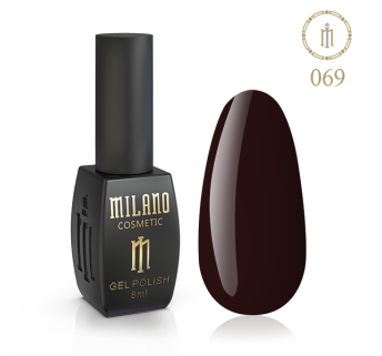 Гель лак MILANO 8 мл № 069 (Бордовая роза)