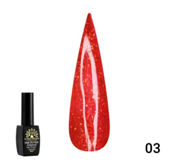 Гель лак Shine Spectrum Red diamond 03