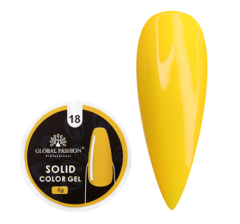 Гель-краска повышенной плотности, Solid color gel 5 гр, 18