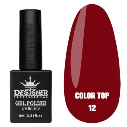 Кольорове топове покриття - Color Top 12 Designer, 9 мл. - вітражне