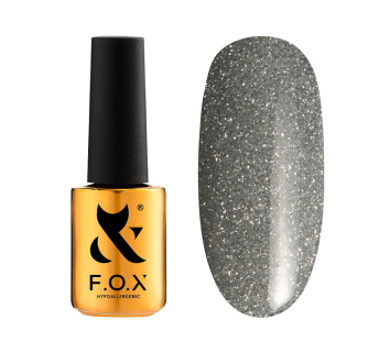 Гель-лак F.O.X Sparkle 005 серый с блестками. светоотражающий. 7 мл (390136044567)