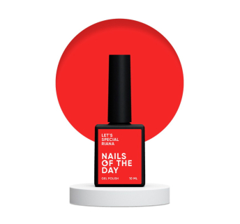 Гель-лак Nails Of The Day Lets Special Red Collection Riana ярко-алый 10 мл (4823326400004)