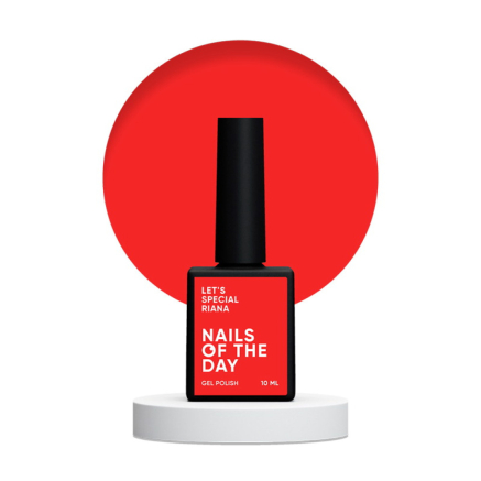 Гель-лак Nails Of The Day Lets Special Red Collection Riana яскраво-червоний 10 мл (4823326400004)