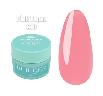 Builder Gel 55 мл., Designer (Моделюючий гель) R10 Pink Topaz