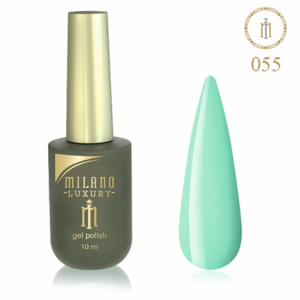 Гель лак MILANO LUXURY 10 мл № 055 (Морской зеленый Крайола)