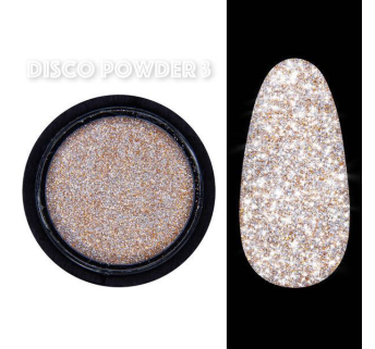 Disco powder №3 - Світловідбивна втирка Designer - Помаранчева