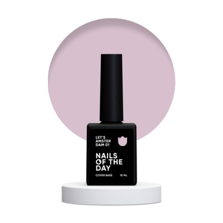 База камуфлирующая Nails Of The Day Cover Base Lets Amsterdam 01. розовая дымка. 10 мл (4820053189806)