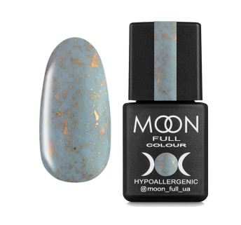 База камуфлююча для гель-лаку Moon Full Rubber Base 04. блакитний. з поталлю. 8 мл (5908254192715)
