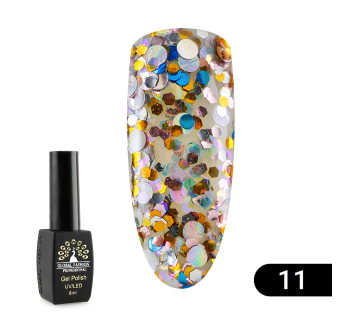 Гель лак Global Fashion Shiny, 8 мл, 11