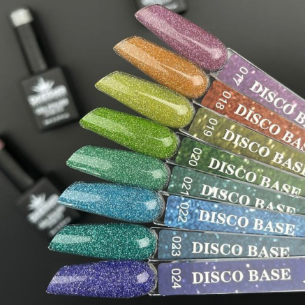 Світловідбивне базове покриття №21 (Зелений), 9 мл. - Disco Color Base Designer