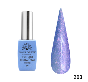 Гель лак Twilight Glitter 8 мл, 203