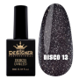 Світловідбивний гель-лак №13 (Чорний), 9 мл. - Disco gel polish Designer