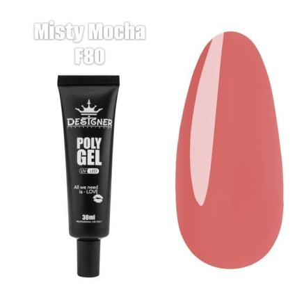 Полігель Misty Mocha F80 (30 мл.) Designer