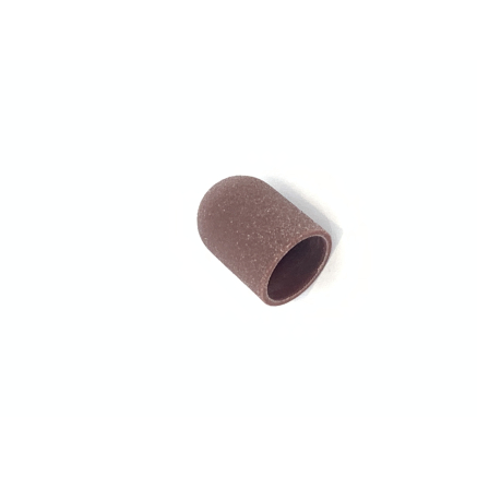Ковпачки абразиву для педикюру, 10*15 мм #180, brown 1 шт.