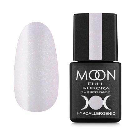 База каучукова Moon Full Aurora 2007. молочно-рожевий із дрібним шимером. 8 мл (5905123014918)