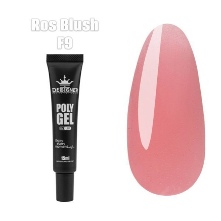 Полігель (15 мл.) Designer F9 Ros Blush