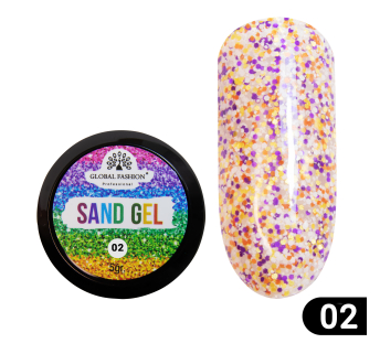 Гель-краска Sand gel Global Fashion 5 гр, 02