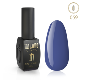 Гель лак MILANO 8 мл № 059 (Голубино-синий)