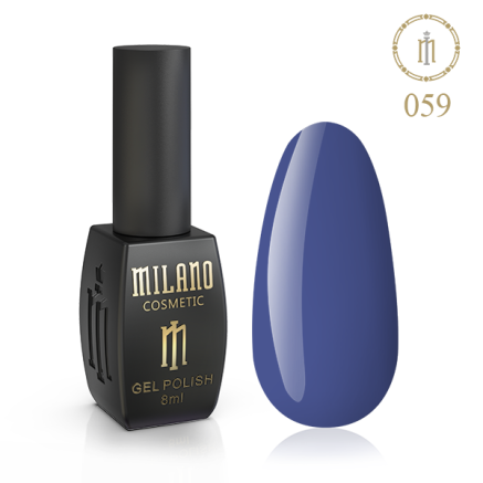 Гель лак MILANO 8 мл № 059 (Голубино-синий)