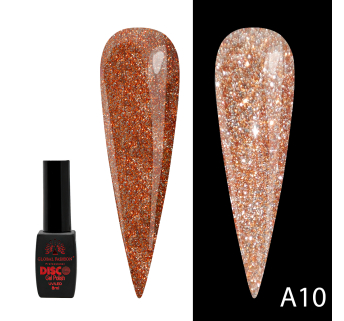 Гель лак Disco Gel Polish, Global Fashion, світловідбивний, 8 мл A10