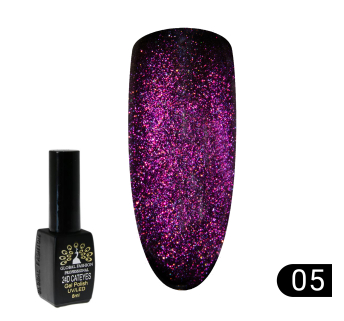 Гель лак котяче око 24D Galactic Global Fashion 8 мл, 05
