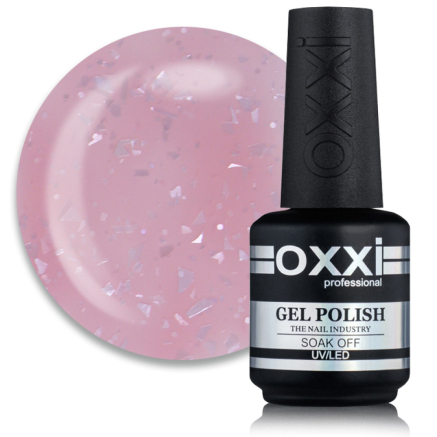База кольорова Oxxi Professional Rafinad Base 009. суха троянда з пластівцями поталі і блискітками. 15 мл (2100994272150)
