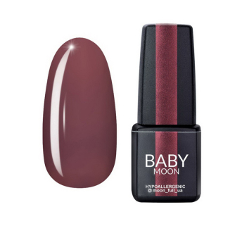Гель-лак Baby Moon Burgundy 002 горький шоколад. 6 мл (5908254001291)