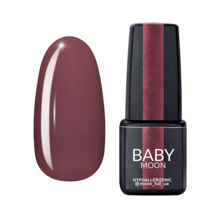 Гель-лак Baby Moon Burgundy 002 гіркий шоколад. 6 мл (5908254001291)