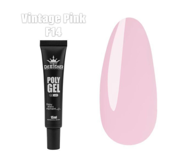 Полігель (15 мл.) Designer F14 Vintage pink