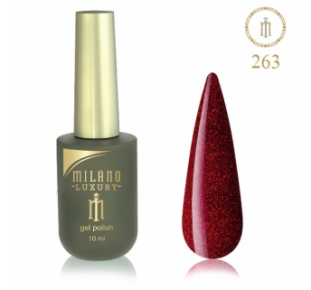 Гель лак MILANO LUXURY 10 мл № 263 (Іскристий гранат)