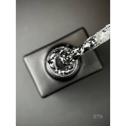 Гель лак Star gel 579 Designer (9мл.) - з пластівцями Юкі